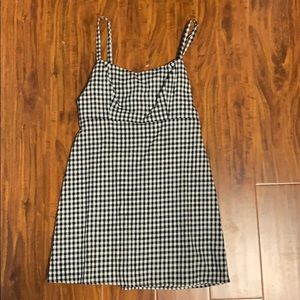 brandy Melville gingham black and white dress